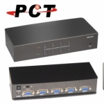 【PCT】4進1出 VGA訊號切換器 附遙控器(VSB41-IR)