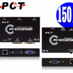 【PCT】VGA視訊+立體聲網路型延長器(RJ45/CAT5)Extender-150M(DLT11+DLR11)
