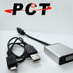 【PCT】HDMI 轉 VGA與Audio 訊號轉換器 含3.5mm音源與Micro USB電源輸入 (HVC11-DP)